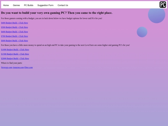 builds screenshot