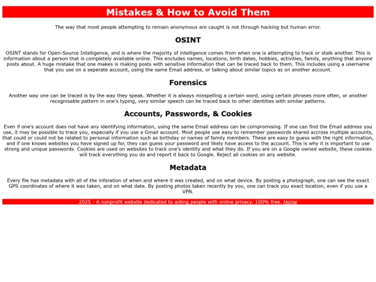 mistakes screenshot