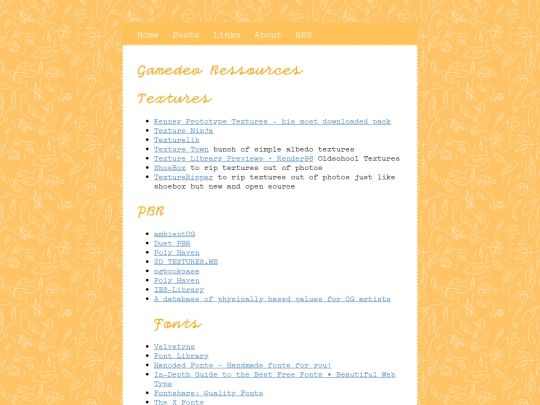 pages/gamedevressources screenshot