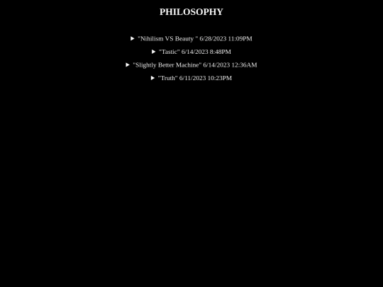 Philosophy/philosophy screenshot