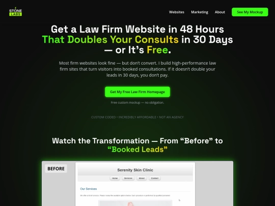 lawyerleads screenshot