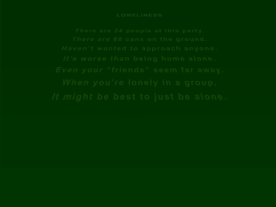 feels/loneliness screenshot