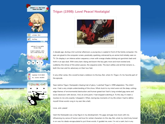 posts/2023-5-27-Trigun-1998-Love-Peace-Nostalgia screenshot