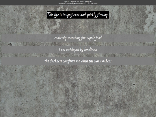 Projects/RachelPoetry screenshot