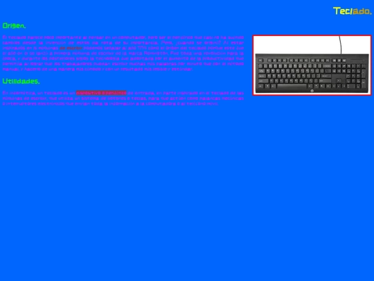 Arial/teclado screenshot