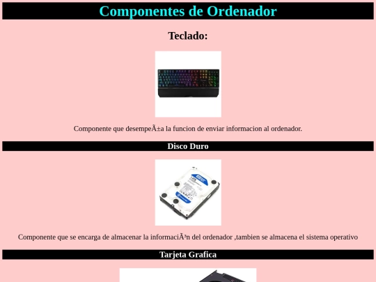 componentes/componentes screenshot