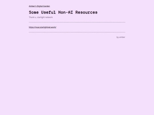 Some Useful Non-AI Resources screenshot