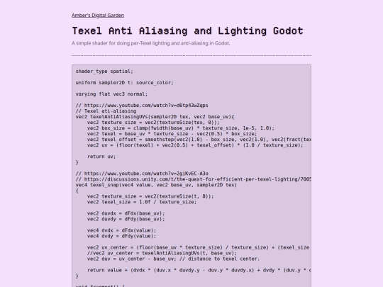 Texel Anti Aliasing and Lighting Godot screenshot