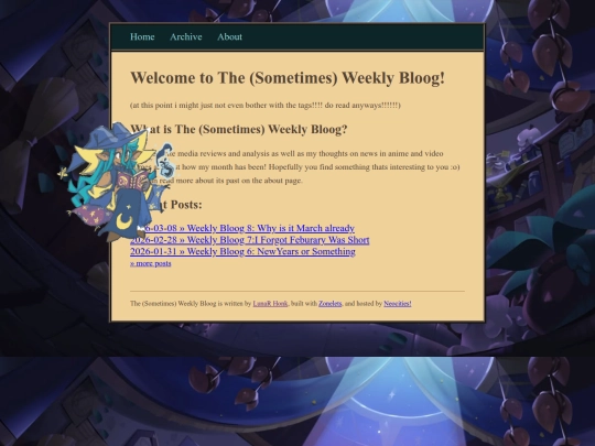 the weekly bloog screenshot