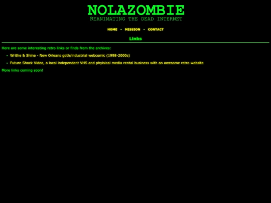 links screenshot