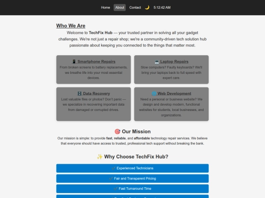 TechFix_about screenshot