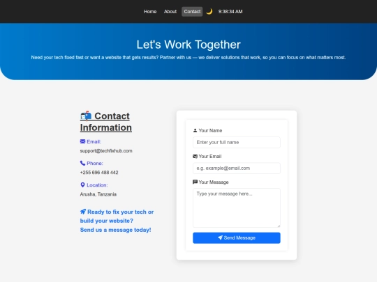 TechFix_contact screenshot