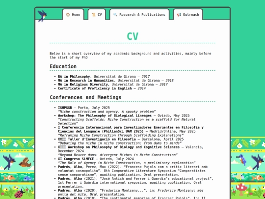 CV screenshot