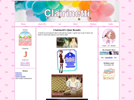 about/quiz_results screenshot