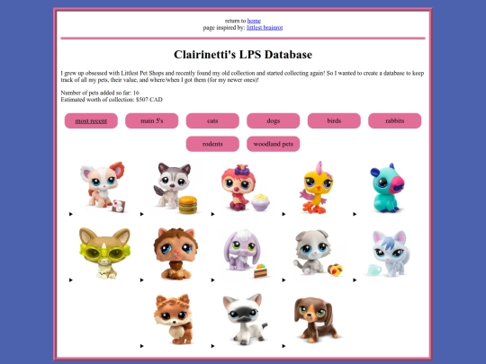 shrines/lps_pages/lpsdatabase screenshot