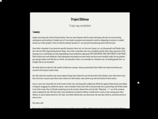 nav bar pages/site archive/gen 5/projects/proribbons screenshot