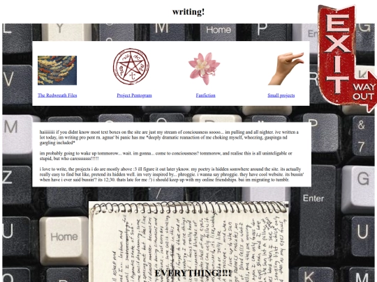 nav bar pages/site archive/gen 5/writing screenshot