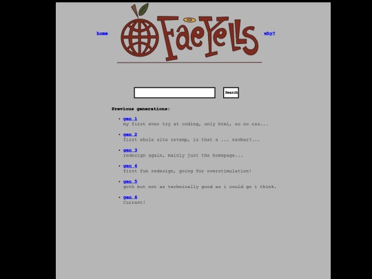 nav bar pages/sitearchive screenshot