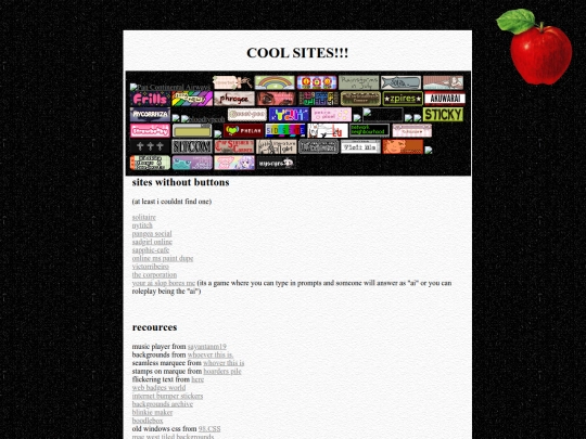 random other pages/coolsites screenshot