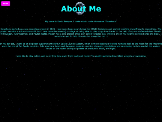 aboutme screenshot