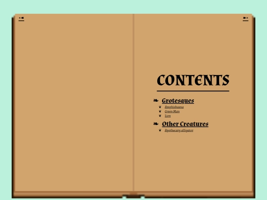 garden/bestiary/contents screenshot