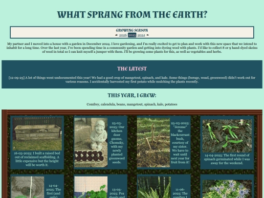 garden/cultivation/2025 screenshot