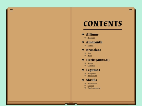 garden/herbarium/contents screenshot