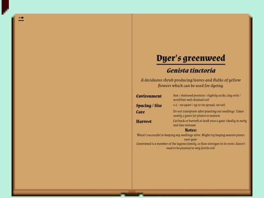 garden/herbarium/dyersgreenweed screenshot