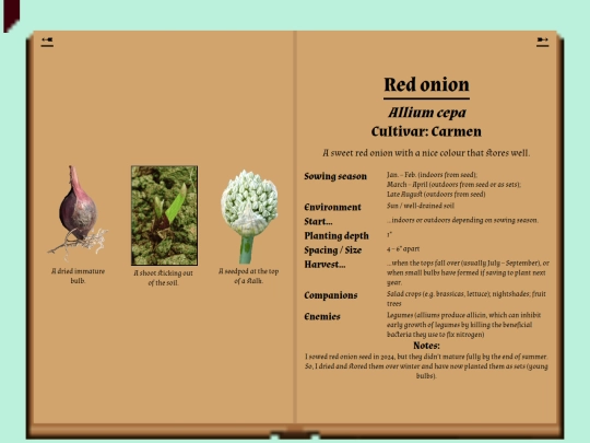 garden/herbarium/redonion screenshot