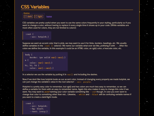 guides/cssvariables screenshot