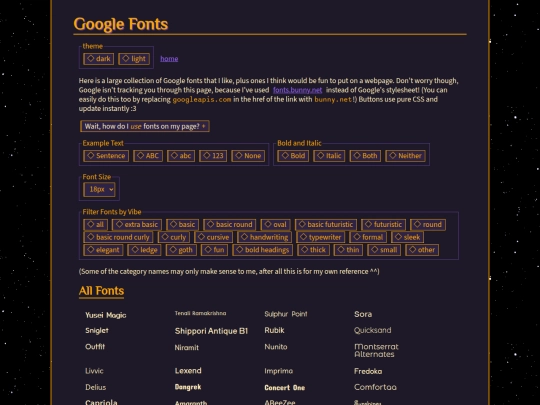 guides/fonts screenshot
