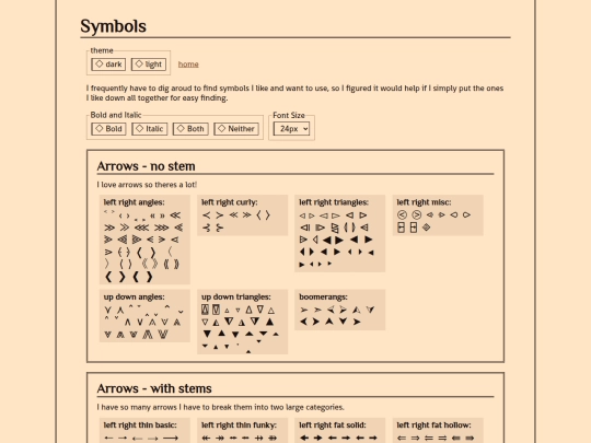 guides/symbols screenshot