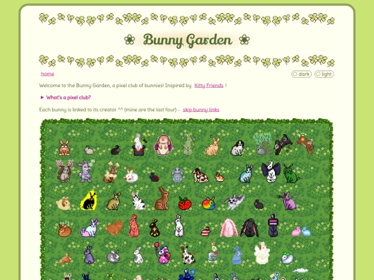 pixelclubs/bunnygarden screenshot