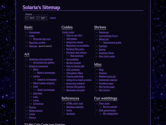 sitemap screenshot