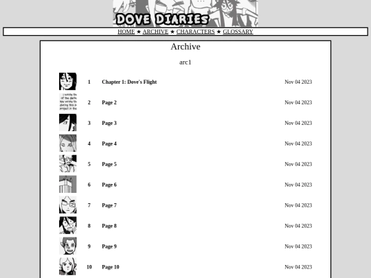 archive screenshot