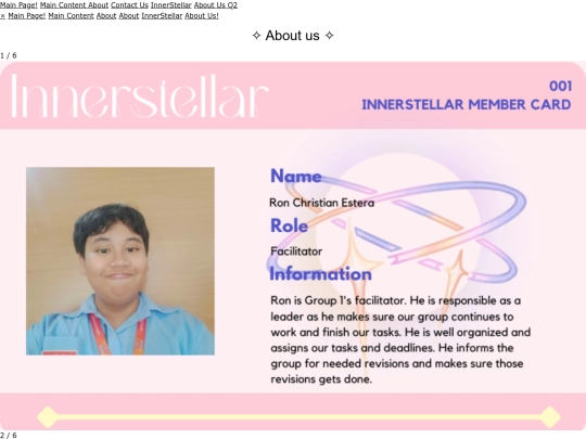 About Us! screenshot