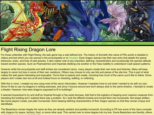 lore screenshot