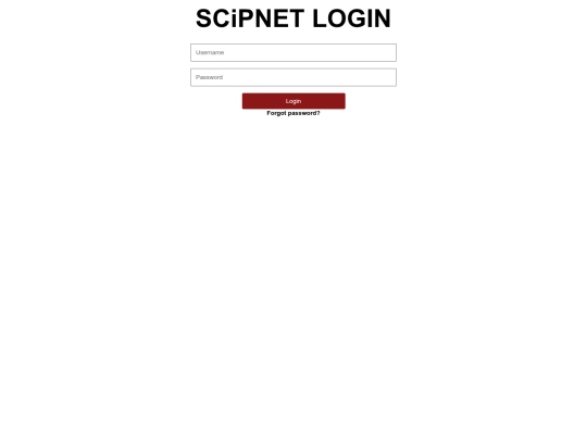 login screenshot
