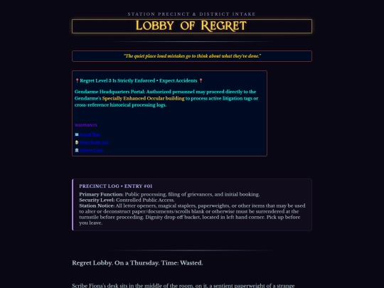 Admin-Regretably screenshot
