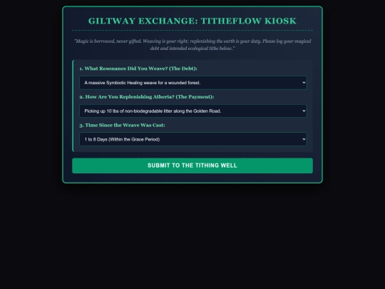 Atheria/Titheflow-Kiosk screenshot