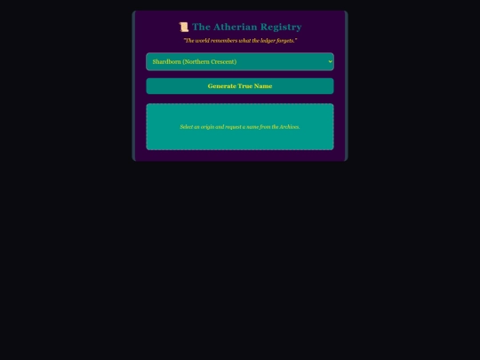 Generator-of-Names screenshot