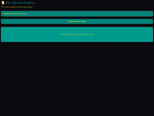 More notion widgets/Generator-of-Names screenshot