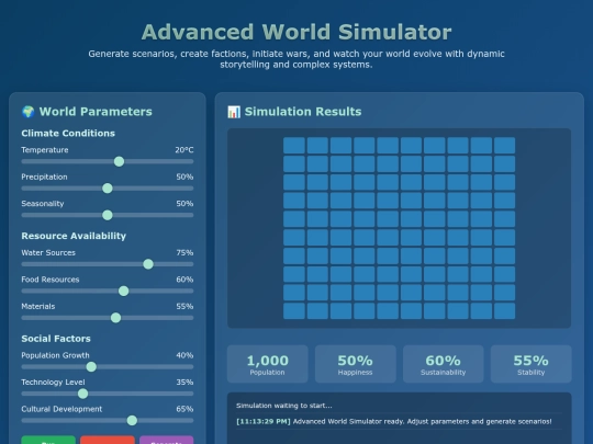 More notion widgets/Simulator /WorldSimulator2 screenshot