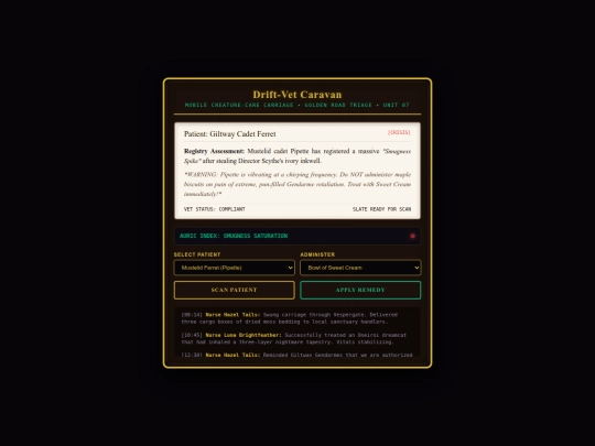 More notion widgets/drift-vet-triage screenshot