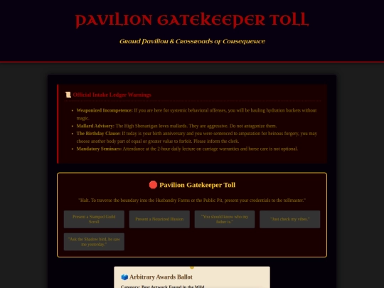 More-widgets/Pavilion-Gatekeeper-Toll screenshot