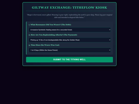 Titheflow-Kiosk screenshot