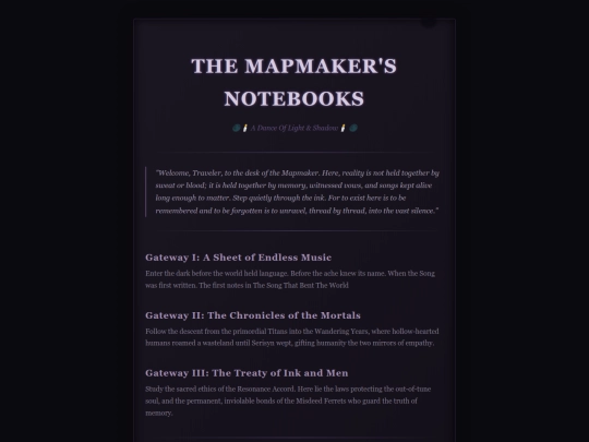 mapmakersnotebooks screenshot