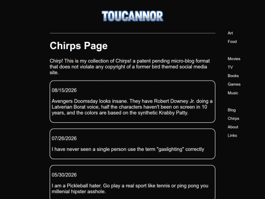 Chirps screenshot