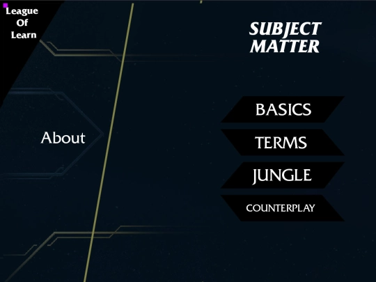 League Of Learn/Subject Matter screenshot