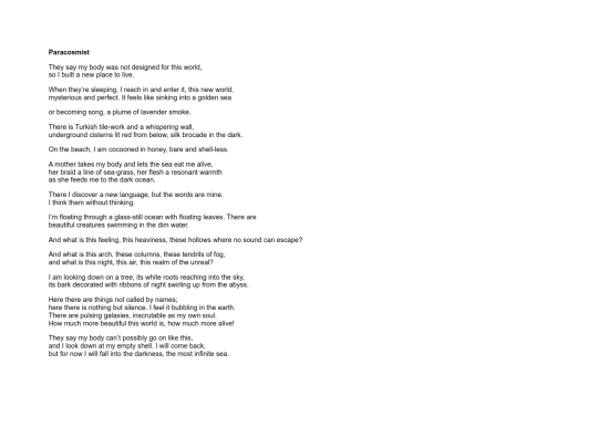 poems/paracosmist screenshot